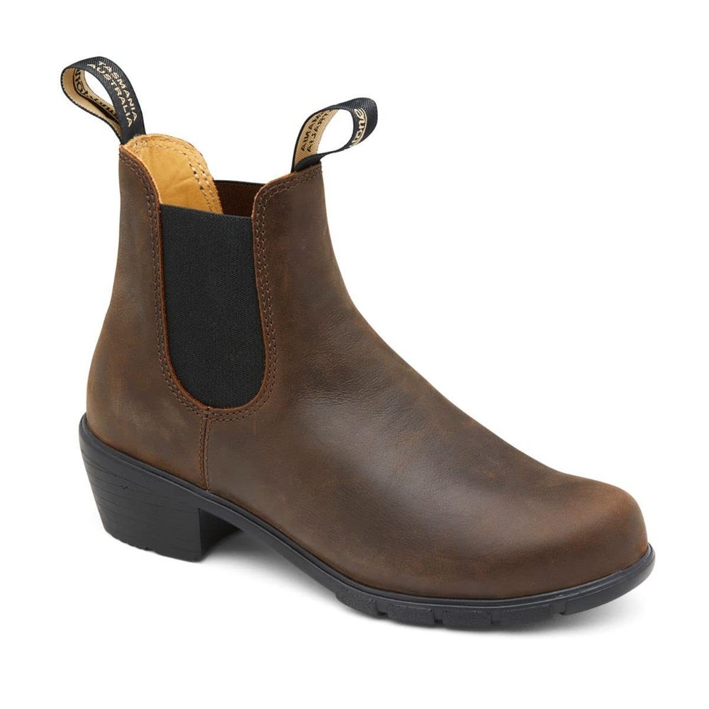 BLUNDSTONE BL1673 HEELED CHELSEA BOOT ANTIQUE BROWN AU 3.5 (US WOMEN'S 6.5) - Picture 6 of 6